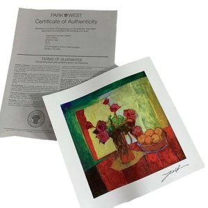 Yuval Wolfson Breakfast Table 2015 Serio Lithograph Color Art Print